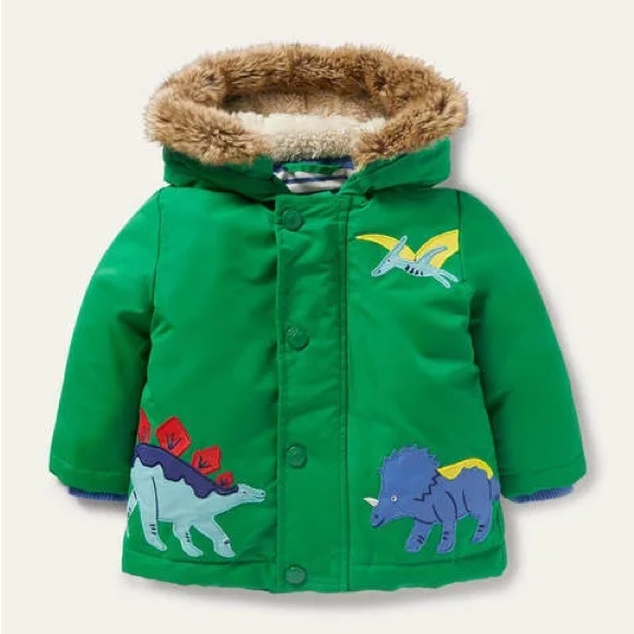 Baby Boden Other - Boden 3-in-1 Jacket - Highland Green Dinos